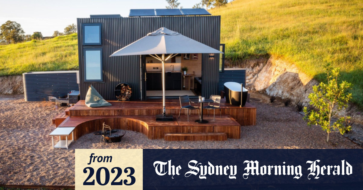 NSW property: Designer tiny home in Dungog has outdoor bath